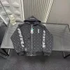 Hochwertiger Mantel aus der Black Monogram Collection von Chrome Hearts
