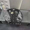 Hochwertiger Mantel aus der Logo-Kollektion von Chrome Hearts in Marineblau