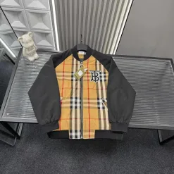 Luxus Burberry Mantel Schwarz Gestreift Luxus