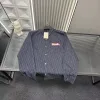Hochwertiger Dior Mantel in Schwarz mit Print
