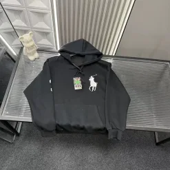 Luxus Ralph Lauren Sweatshirts Schwarz Bestickt Luxus