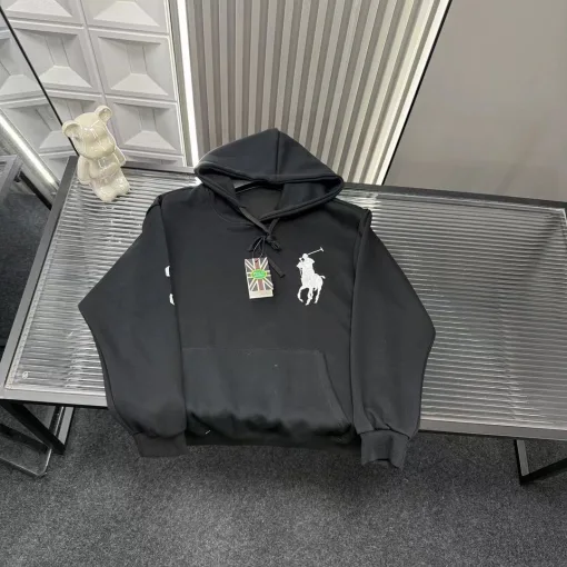 Luxus Ralph Lauren Sweatshirts Schwarz Bestickt Luxus