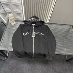 Premium Qualität Givenchy Jacken Schwarz Bestickt Luxus