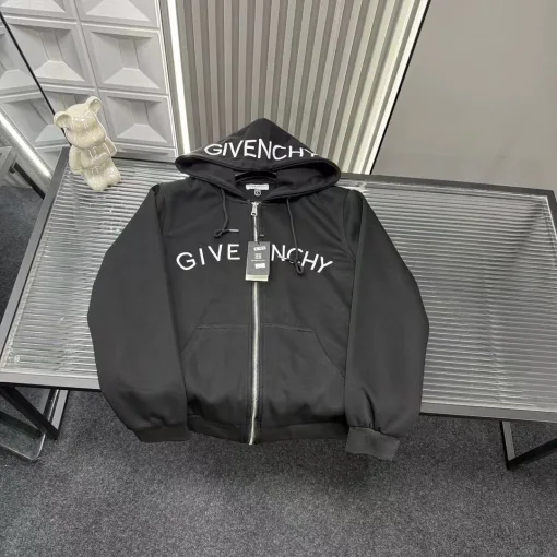 Premium Qualität Givenchy Jacken Schwarz Bestickt Luxus