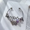 Bestseller Pandora Armbänder Lila Elegant Luxus