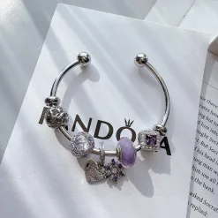 Bestseller Pandora Armbänder Lila Elegant Luxus