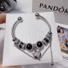Hochwertige Pandora Armbänder Schwarz Elegant Luxus