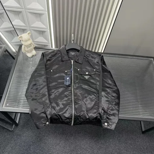 Luxus Prada Mantel Schwarz Style