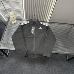 Luxus Adidas Mantel Schwarz Bestickt Stil