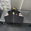 Hochwertiger Burberry Mantel Schwarz Bestickte Kollektion
