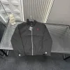 Premium Ralph Lauren Mantel Schwarz Bestickt Luxus