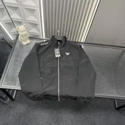 Luxus Armani Mantel Schwarz Kollektion