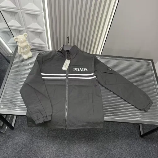 Luxus Prada Mantel Schwarz Luxus