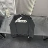 Luxury Earth Sweatshirts Schwarze Stickerei-Kollektion