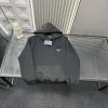 Hochwertige Prada Sweatshirts aus schwarzer Lederkollektion