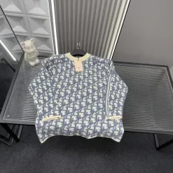 Luxus Dior Pullover Blau Luxus