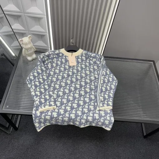 Luxus Dior Pullover Blau Luxus