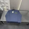 Hochwertige Balenciaga Langarm-Kollektion in Marineblau mit Stickerei
