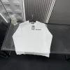 Premium Balenciaga Langarmshirt im weißen bestickten Stil