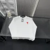 Luxus Balenciaga Langarm Weiß Bestickt Luxus