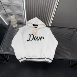 Luxus Dior Sweatshirts Weiß Bestickt Luxus