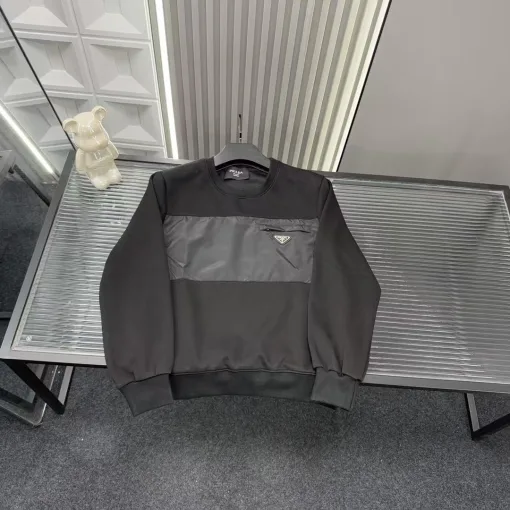 Hochwertige Prada Sweatshirts Black Collection