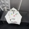 Luxus Chrome Hearts Sweatshirts Weiß Leder Stickerei Stil