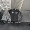 Hochwertige Louis Vuitton Jacken Schwarz Leder Patchwork Luxus