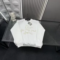 Premium Dior Sweatshirts Weiße Monogramm-Kollektion
