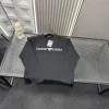 Hochwertiges Armani Langarmshirt in Schwarz mit Stickerei