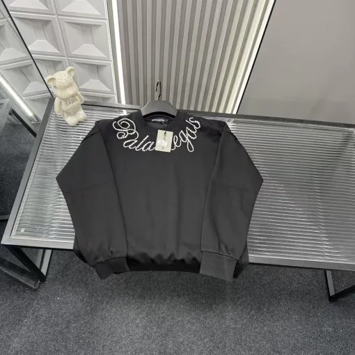 Premium Qualität Balenciaga Sweatshirts Schwarz Logo Luxus