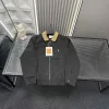 Hochwertiger Ralph Lauren Mantel im schwarzen bestickten Stil