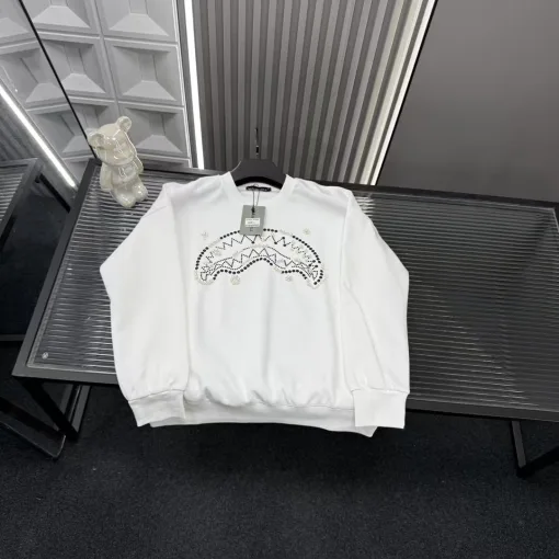 Luxus Balenciaga Sweatshirts Weißer Stil