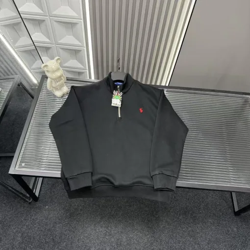 Premium Ralph Lauren Hoodie Schwarzes Logo Luxus