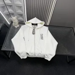 Luxus Chrome Hearts Sweatshirt Weiß Style