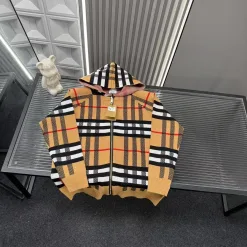 Luxus-Burberry-Jacken Gestreifter Luxus