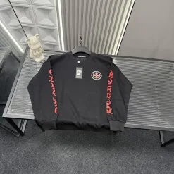Hochwertige Chrome Hearts Sweatshirts im schwarzen Logo-Stil