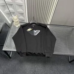 Premium Armani Sweatshirts Schwarz Bestickter Stil