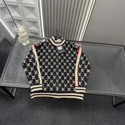 Luxus Louis Vuitton Mantel Schwarz Monogramm Luxus
