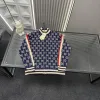 Premium Gucci Mantel Navy Monogramm Luxus
