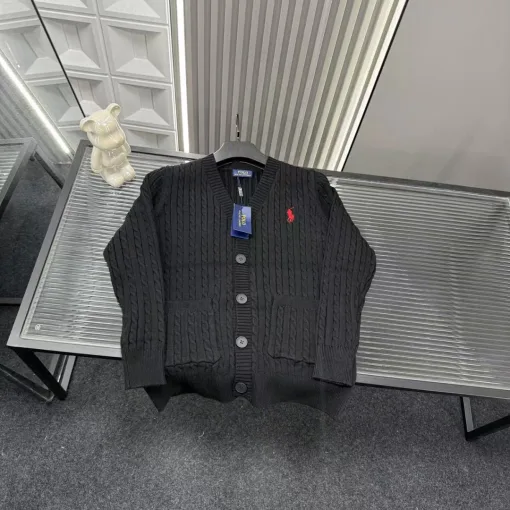 Bestseller Ralph Lauren Pullover Schwarz Bestickt Luxus
