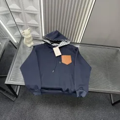 Meistverkaufte Dior Sweatshirts Navy Leder bestickt Stil