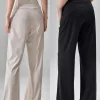 Premium Lululemon Jogginghose Schwarz Nylon Atmungsaktiv Luxus
