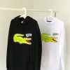 Bestseller Lacoste Sweatshirts Schwarzes Logo Luxus