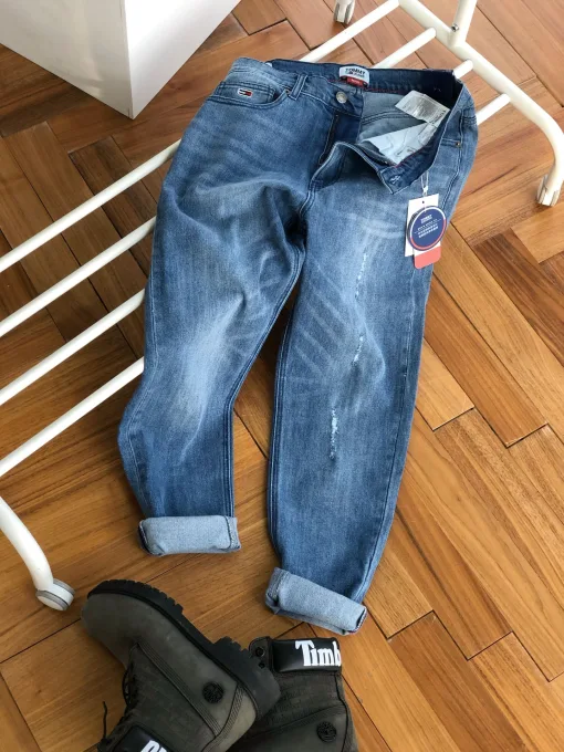 Premium Tommy Jeans Hose Blue Denim Klassischer Stil
