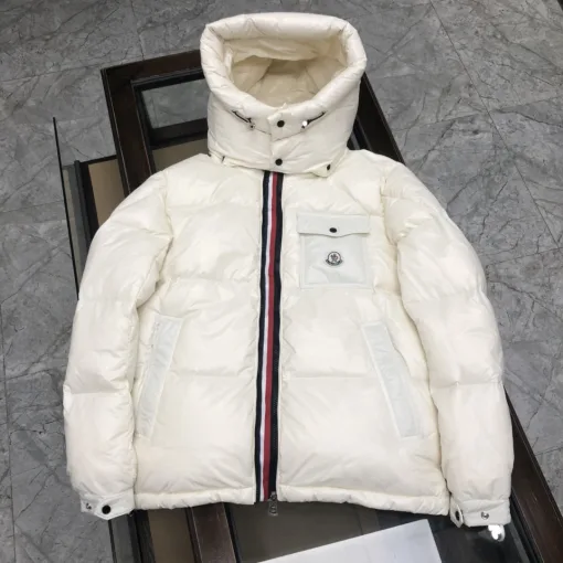 Luxus Moncler Daunenjacke Weiß Kollektion