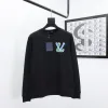Hochwertiger Louis Vuitton Hoodie aus schwarzer Baumwolle, klassische Kollektion
