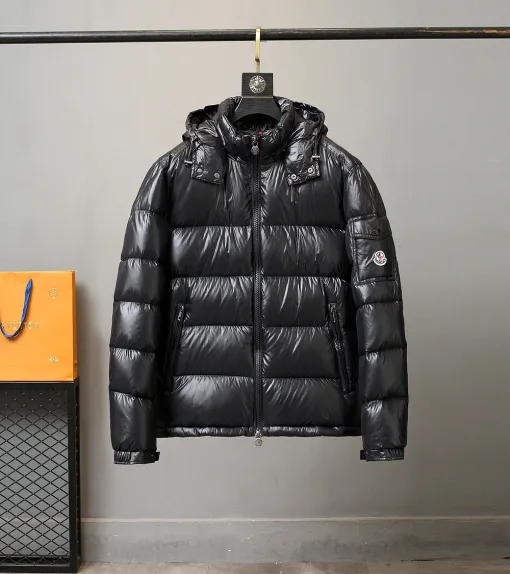 Bestseller Moncler Daunenjacke Weiß Fleece Klassischer Stil