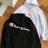 Meistverkaufte Champion Sweatshirts aus schwarzer Baumwolle mit Logo-Kollektion