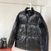Luxus Moncler Daunenjacken Schwarz Print Luxus